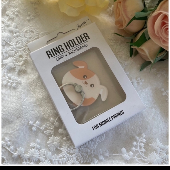 Gave away for Christmas Kuwaii Cute Animal cell phone 360 degree ring stand - Picture 3 of 9